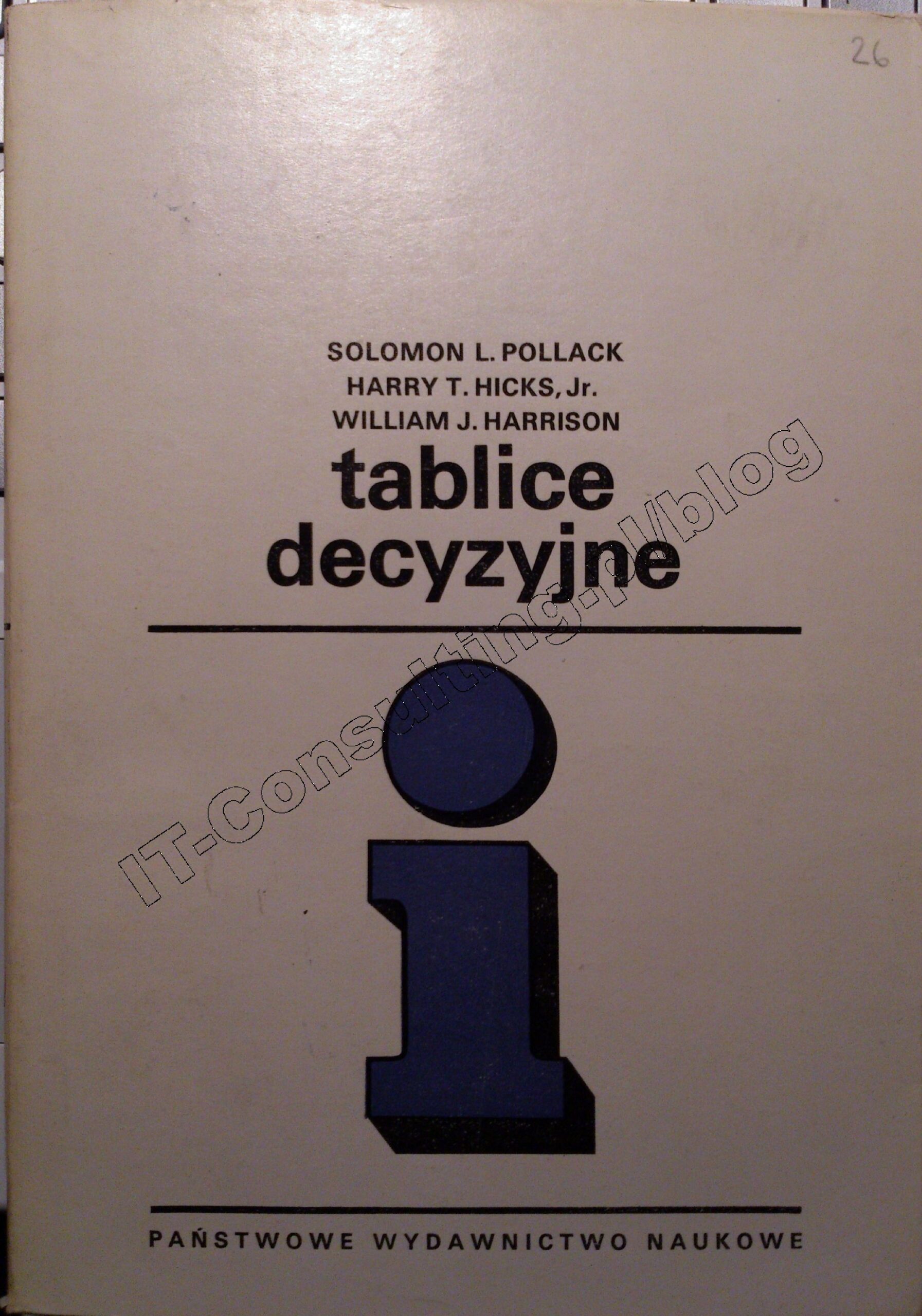 Read more about the article Tablice decyzyjne
